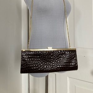 Vintage La Regale Faux Croc Evening Bag